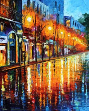 パリのストリート厚塗り Oil Paintings